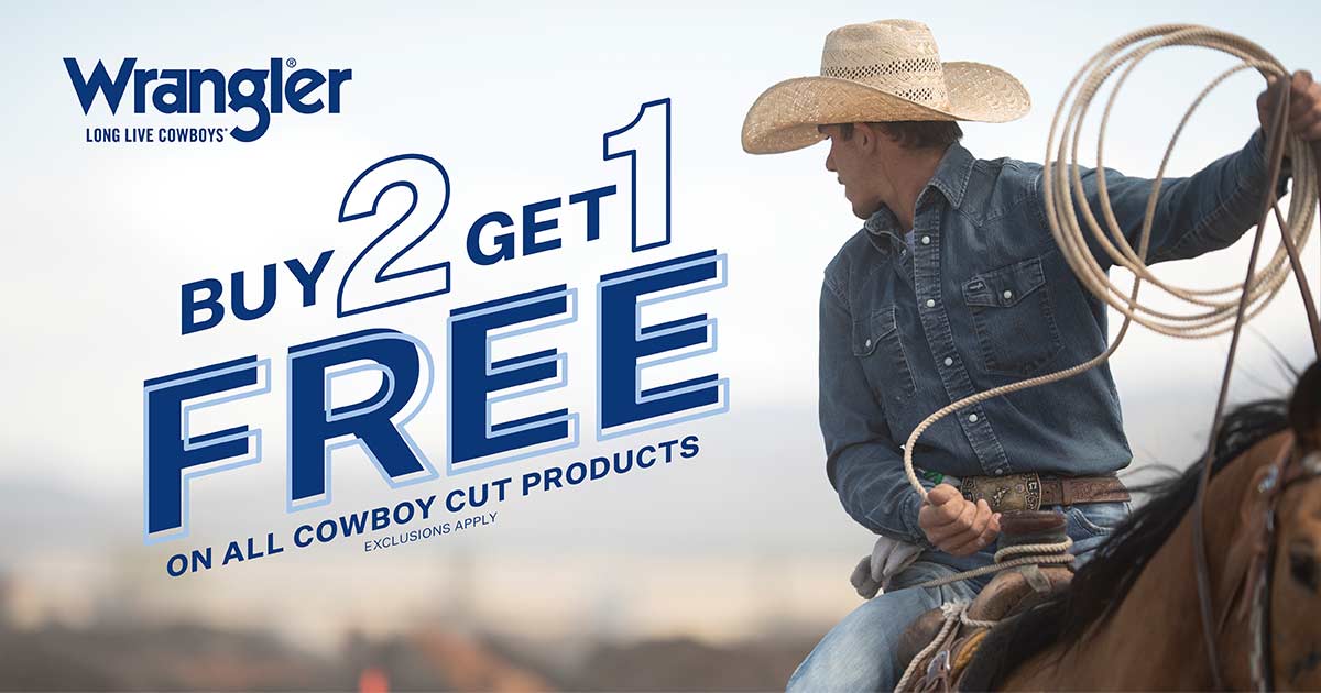 Denver Wrangler B2G1 FREE CC 2021